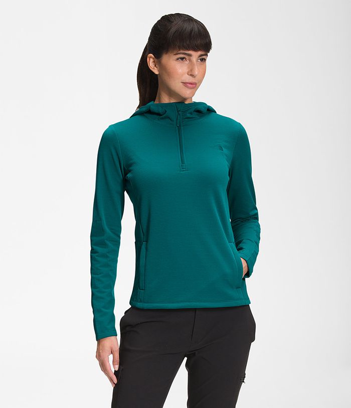 The North Face Pullover Dames Wayroute Hoodie HUEW90823 - Groen